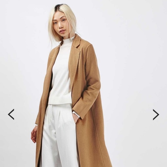 Jackets & Coats Camel Wool Slouch Trench Coat Size
